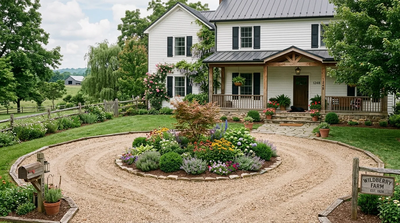 Layered Planting Around a Porch Corner